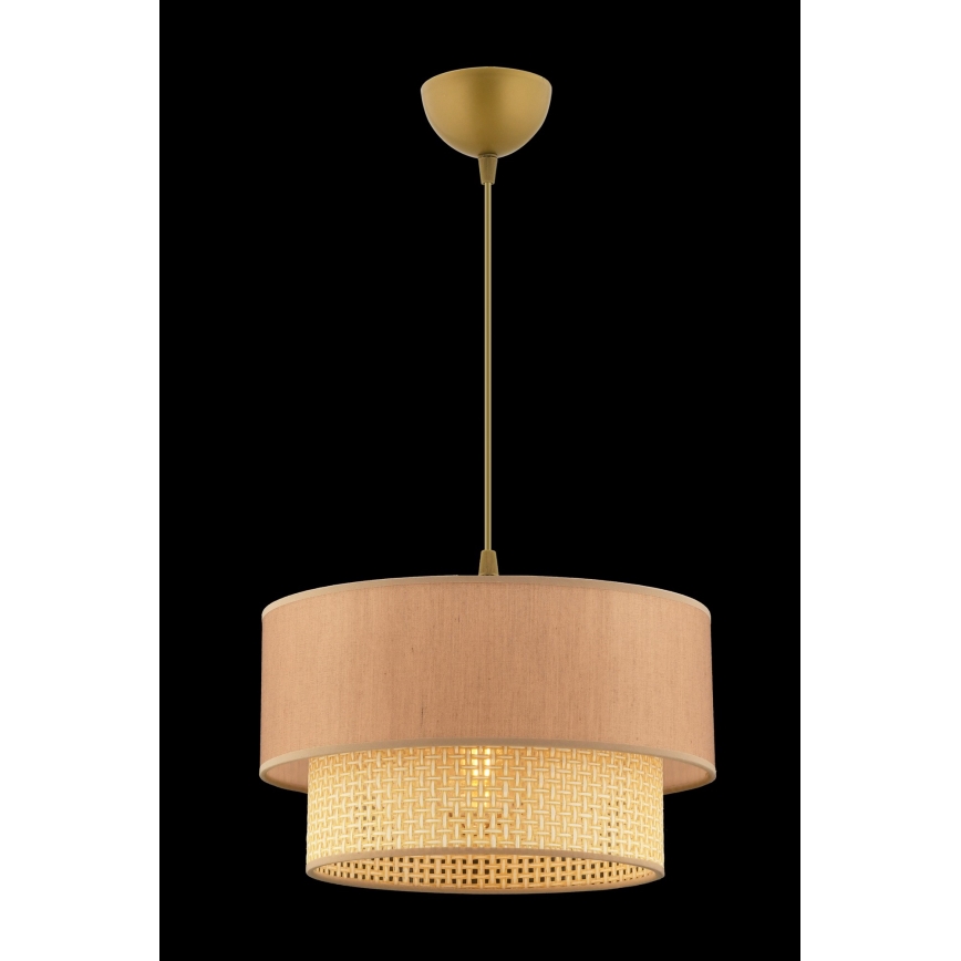 Pendellampa ECHO 1xE27/60W/230V beige