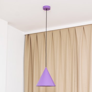 Pendellampa ETNA II på sladd 1xE27/15W/230V, Ø 25 cm, lila