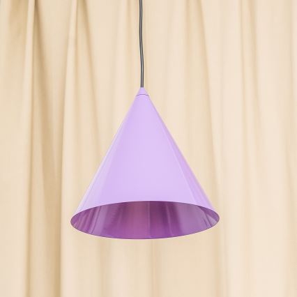 Pendellampa ETNA II på sladd 1xE27/15W/230V, Ø 25 cm, lila