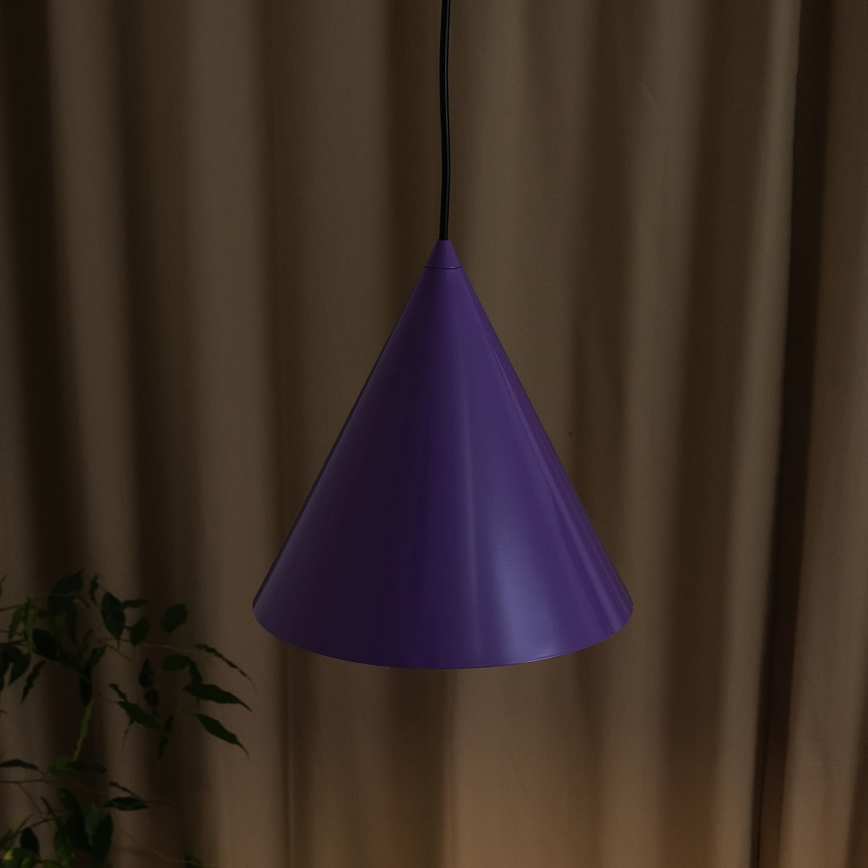 Pendellampa ETNA II på sladd 1xE27/15W/230V, Ø 25 cm, lila