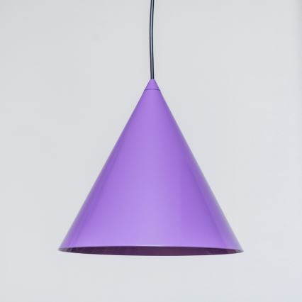 Pendellampa ETNA II på sladd 1xE27/15W/230V, Ø 25 cm, lila