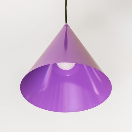 Pendellampa ETNA II på sladd 1xE27/15W/230V, Ø 25 cm, lila