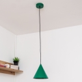 Pendellampa ETNA på kabel 1x E27, 15 W, 230 V, Ø 18,5 cm, grön