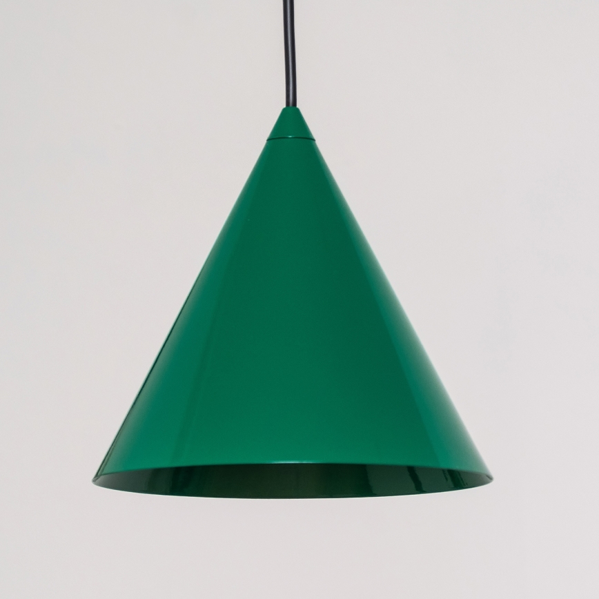 Pendellampa ETNA på kabel 1x E27, 15 W, 230 V, Ø 18,5 cm, grön