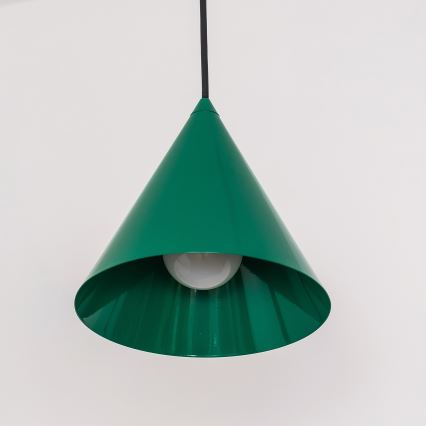Pendellampa ETNA på kabel 1x E27, 15 W, 230 V, Ø 18,5 cm, grön
