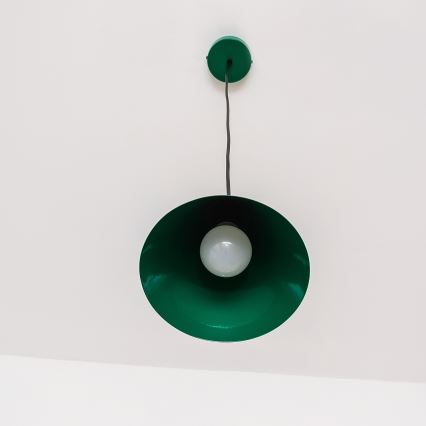 Pendellampa ETNA på kabel 1x E27, 15 W, 230 V, Ø 18,5 cm, grön