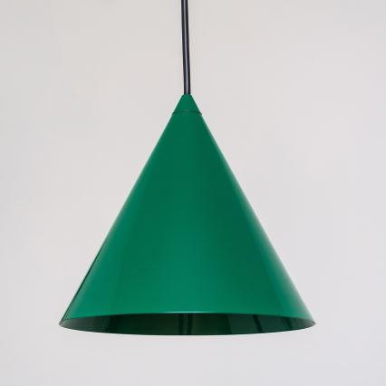 Pendellampa ETNA på kabel 1x E27, 15 W, 230 V, Ø 18,5 cm, grön