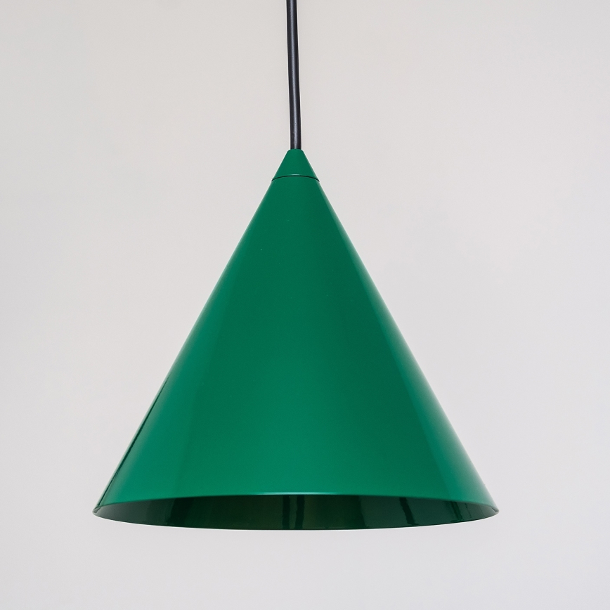 Pendellampa ETNA på kabel 1x E27, 15 W, 230 V, Ø 18,5 cm, grön