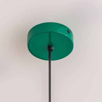 Pendellampa ETNA på kabel 1x E27, 15 W, 230 V, Ø 18,5 cm, grön