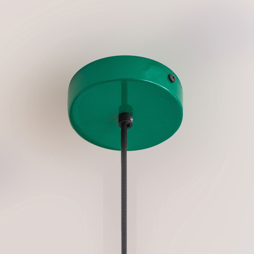 Pendellampa ETNA på kabel 1x E27, 15 W, 230 V, Ø 18,5 cm, grön
