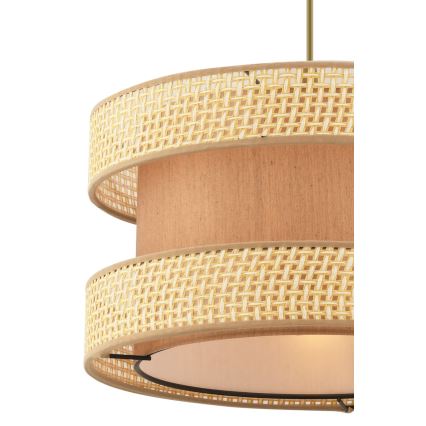 Pendellampa HALO 1xE27/60W/230V brun/beige