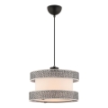 Pendellampa HALO 1xE27/60W/230V kräm/grå