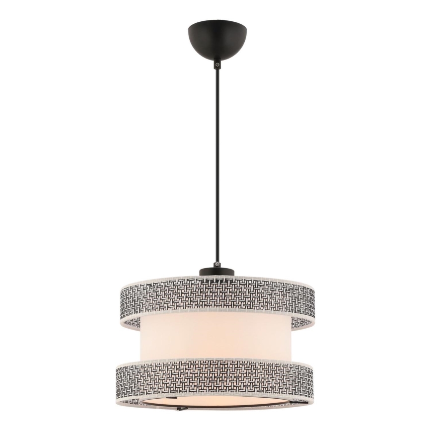Pendellampa HALO 1xE27/60W/230V kräm/grå