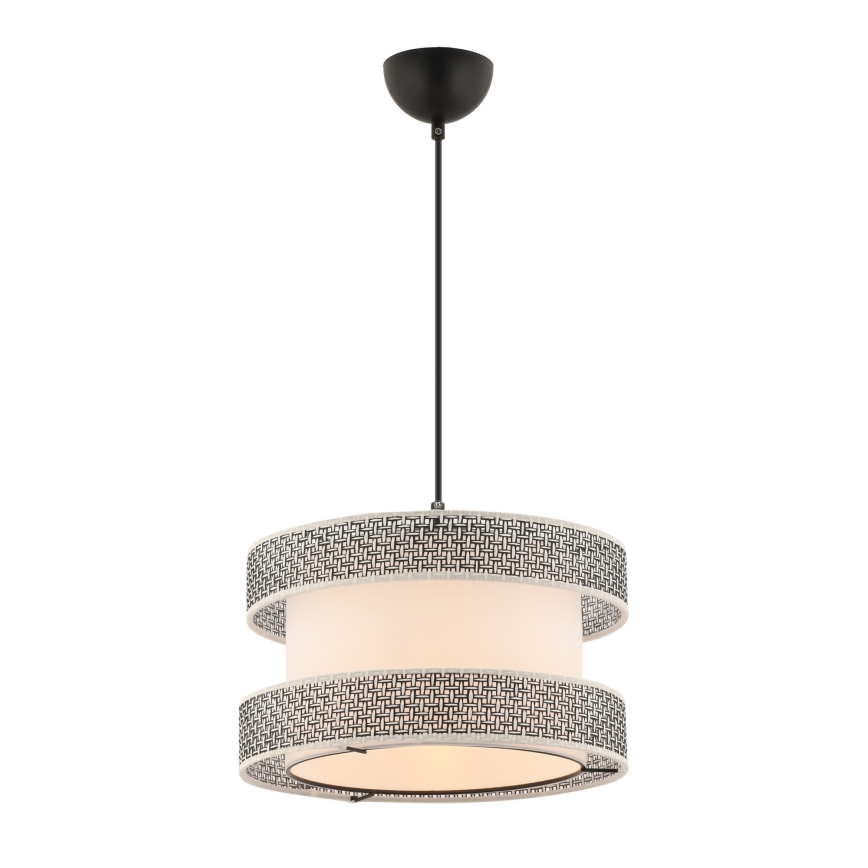 Pendellampa HALO 1xE27/60W/230V kräm/grå