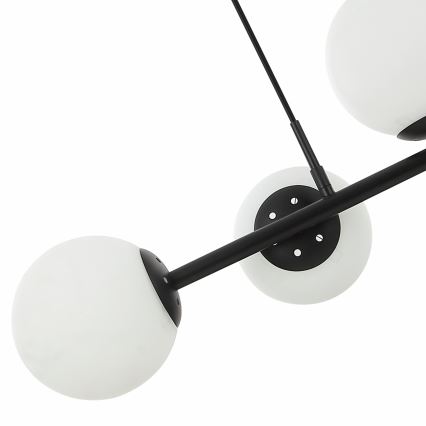 Pendellampa MADDIE 5xE14/5W/230V svart
