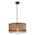 Pendellampa med kabel ARDI 1xE27/40W/230V brun/svart