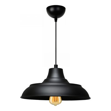 Pendellampa med kabel AYD 1xE27/40W/230V svart