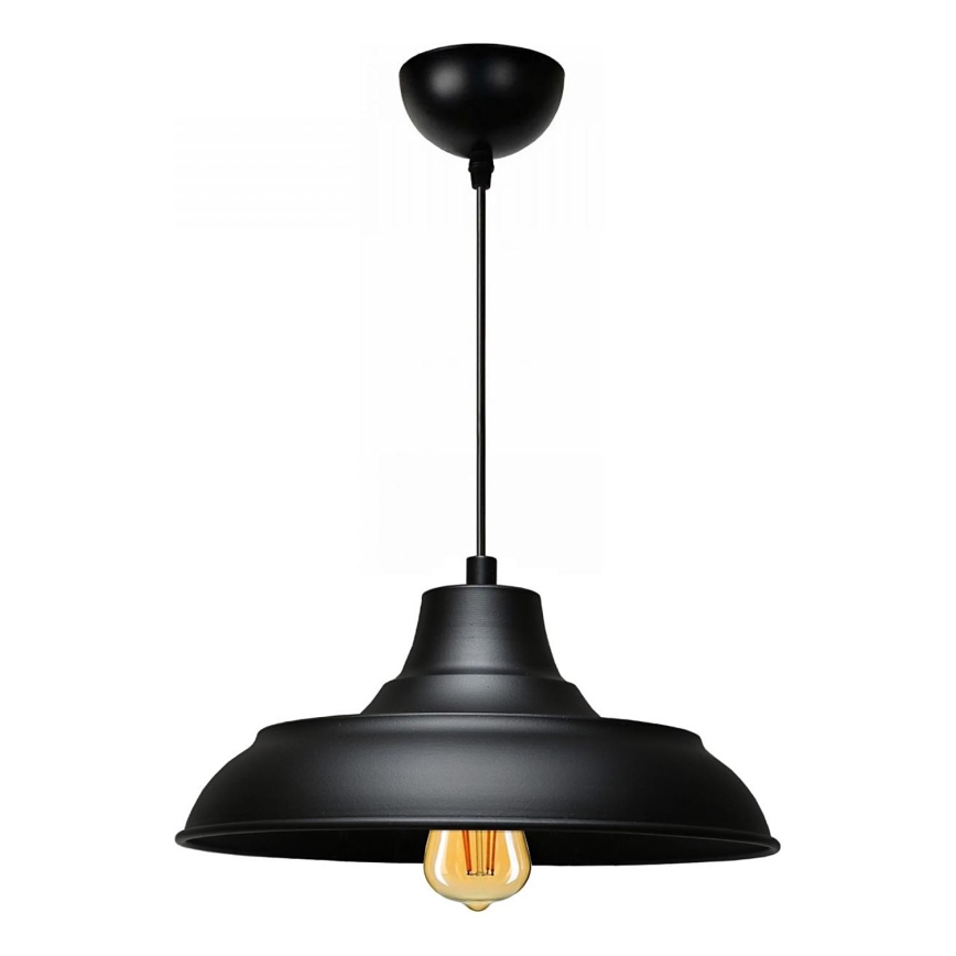 Pendellampa med kabel AYD 1xE27/40W/230V svart