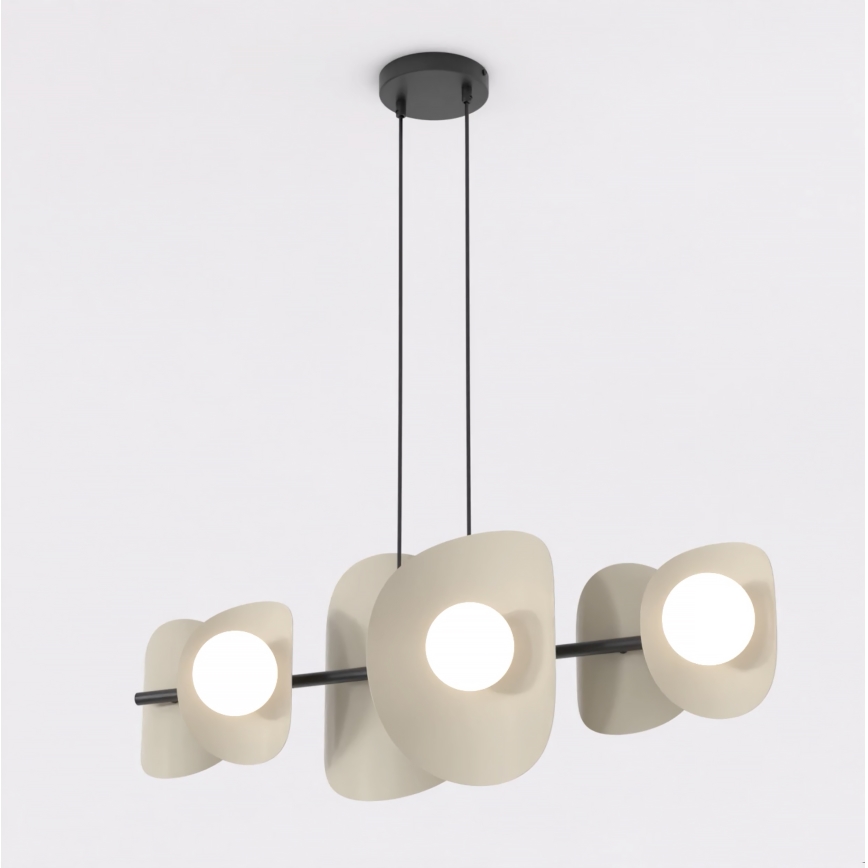 Pendellampa med kabel ELEMENTI 6xG9/8W/230V beige