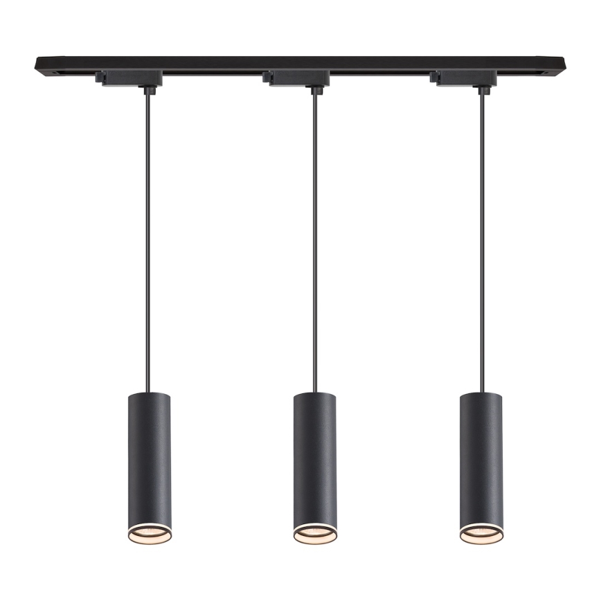 Pendellampa med kabel för skensystemet PIPE, 3x GU10/10W/230V, svart