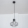Pendellampa med kabel SOLANO 1xE27/15W/230V svart/blank krom