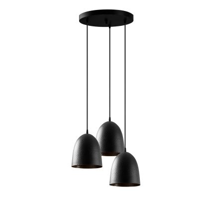 Pendellampa med kabel TATTOO 3xE27/40W/230V svart