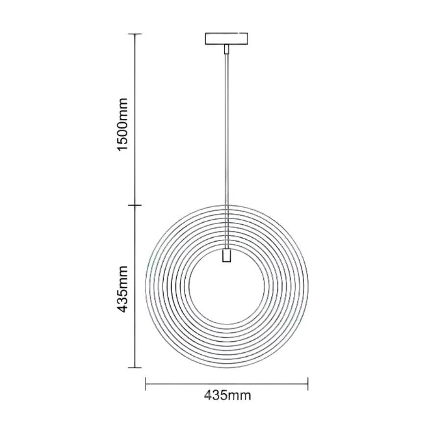 Pendellampa med sladd 1xE27/60W/230V Ø 43,5 cm massivt trä/fanér/gummiträ