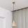 Pendellampa med sladd ETNA II 1xE27/15W/230V Ø 25 cm beige