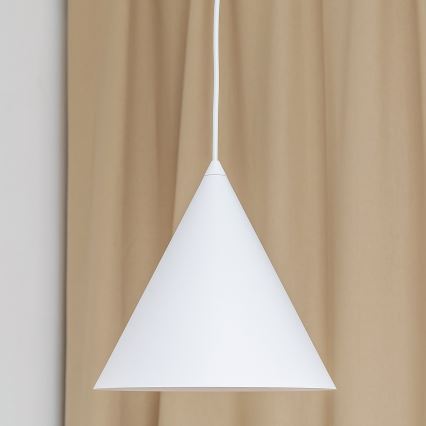 Pendellampa med sladd ETNA II 1xE27/15W/230V Ø 25 cm vit