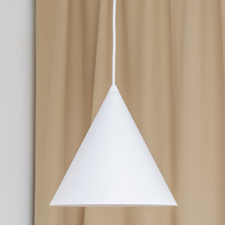 Pendellampa med sladd ETNA II 1xE27/15W/230V Ø 25 cm vit