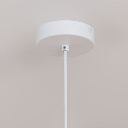 Pendellampa med sladd ETNA II 1xE27/15W/230V Ø 25 cm vit