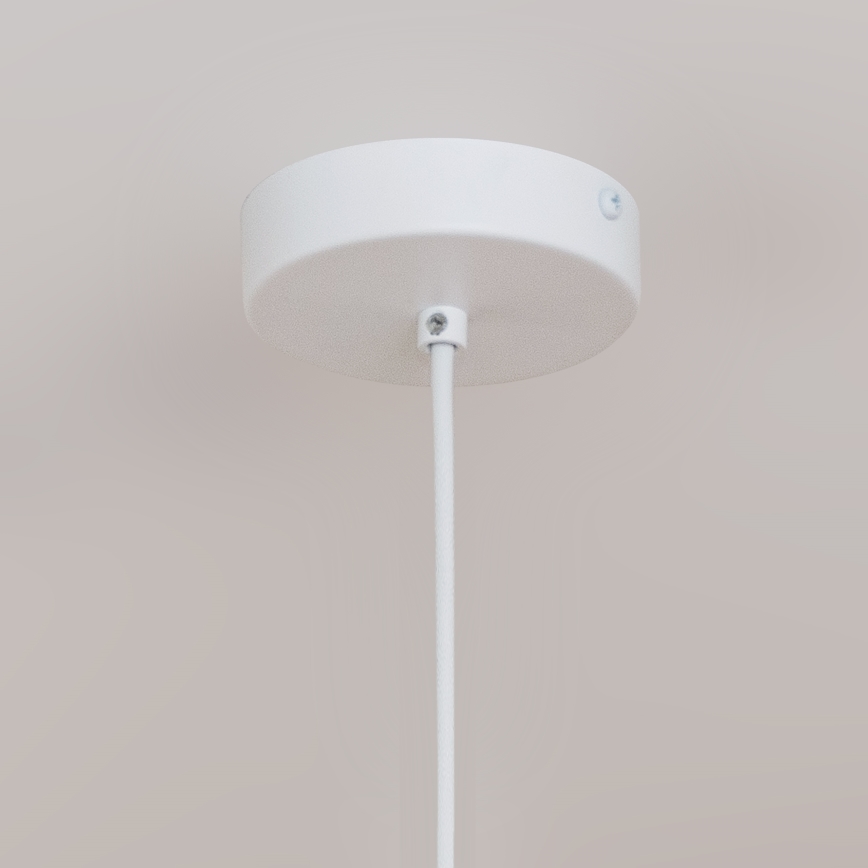 Pendellampa med sladd ETNA II 1xE27/15W/230V Ø 25 cm vit