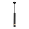 Pendellampa med sladd JOKER 1xGU10/25W/230V svart/guld
