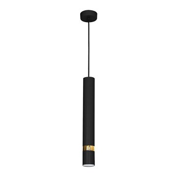 Pendellampa med sladd JOKER 1xGU10/25W/230V svart/guld