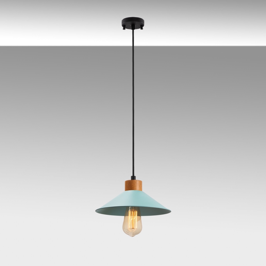 Pendellampa med sladd MANAVGAT 1xE27/40W/230V blå/brun