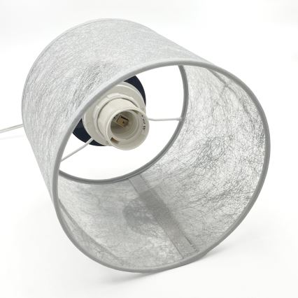 Pendellampa med sladd ROSA 1xE27/60W/230V svart/grå