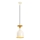 Pendellampa med vajer SIVANI 1xE27/40W/230V vit/koppar