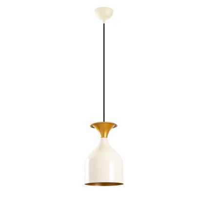 Pendellampa med vajer SIVANI 1xE27/40W/230V vit/koppar
