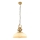 Pendellampa MONZA 1xE27/40W/230V 35 cm i creme/brons