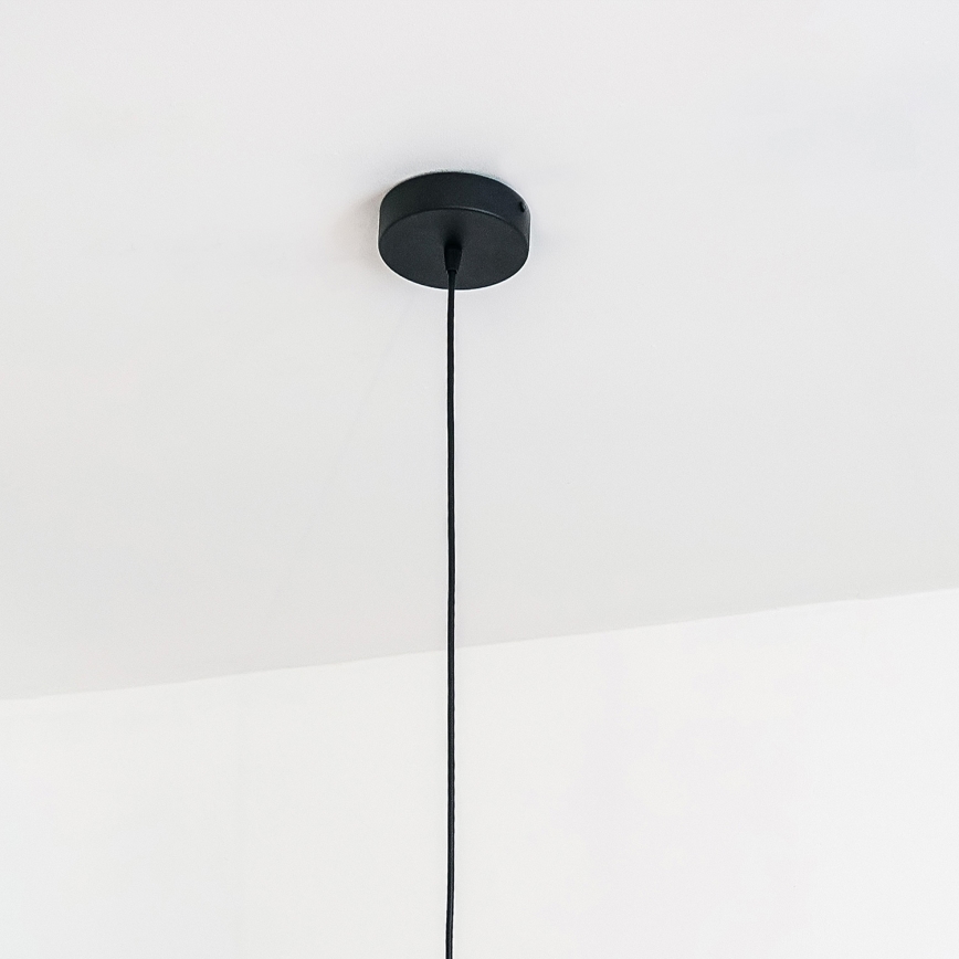Pendellampa på kabel VESPER 1x E27, 15 W, 230 V, Ø 30 cm, svart/guld