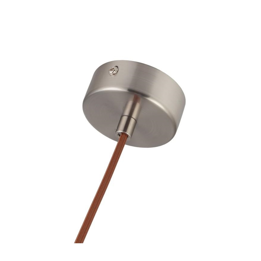 Pendellampa på vajer 1xGU10/10W/230V Ø 11 cm massivt askträ