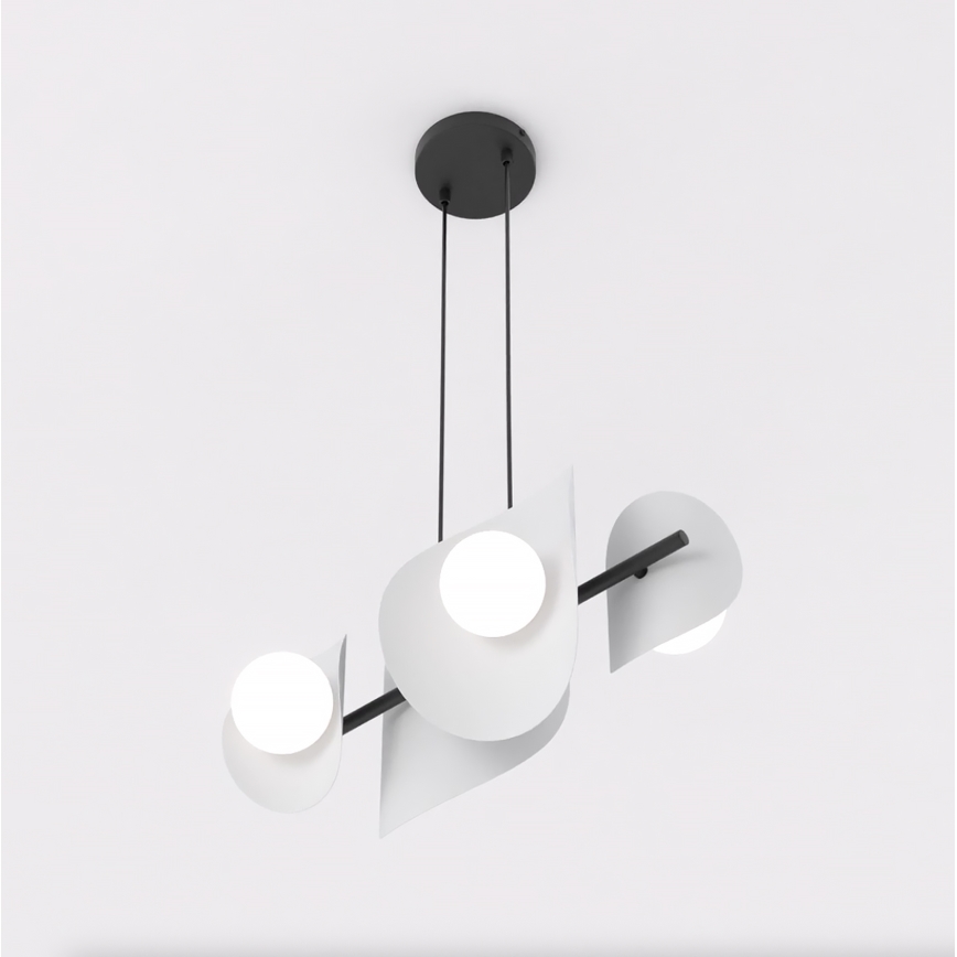 Pendellampa på vajer ELEMENTI 4xG9/8W/230V grå