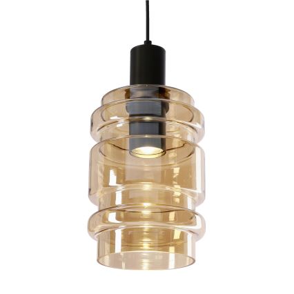 Pendellampa RADON 1xE27/40W/230V rök-beige