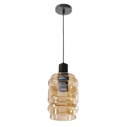 Pendellampa RADON 1xE27/40W/230V rök-beige