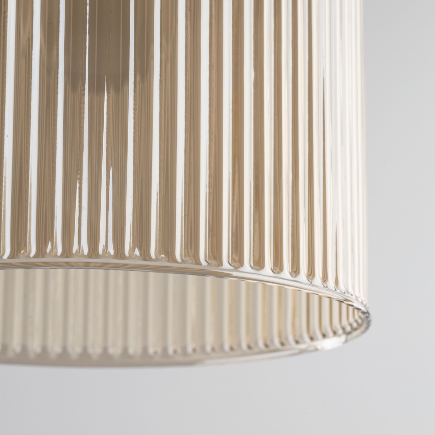 Pendellampa SOPHIA på sladd 1xE14/10W/230V svart/rökbeige