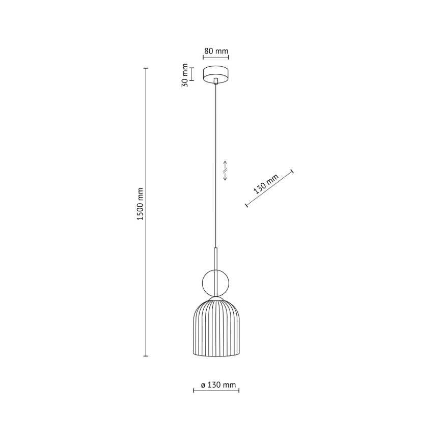 Pendellampa SOPHIA på sladd 1xE14/10W/230V svart/rökbeige