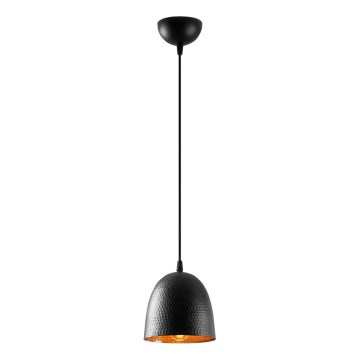 Pendellampa TATTOO med sladd, 1xE27/40W/230V, Ø 16 cm, svart