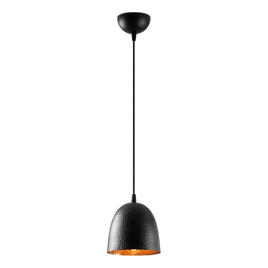 Pendellampa TATTOO med sladd, 1xE27/40W/230V, Ø 16 cm, svart