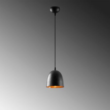 Pendellampa TATTOO med sladd, 1xE27/40W/230V, Ø 16 cm, svart