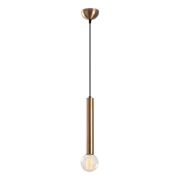 Pendellampa TEMPO på kabel, 1xE27/40W/230V, guld